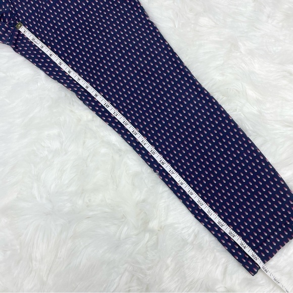 Gap Slim City Khakis Purple with Pink/White Teardrop Print Size 2 - Picture 9 of 9